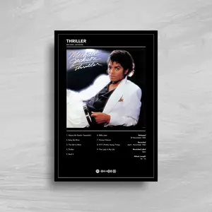 Michael Jackson | Pop soul R&B music | Music poster | Thriller | Album poster | Music wall Art print- POSTER NO FRAME
