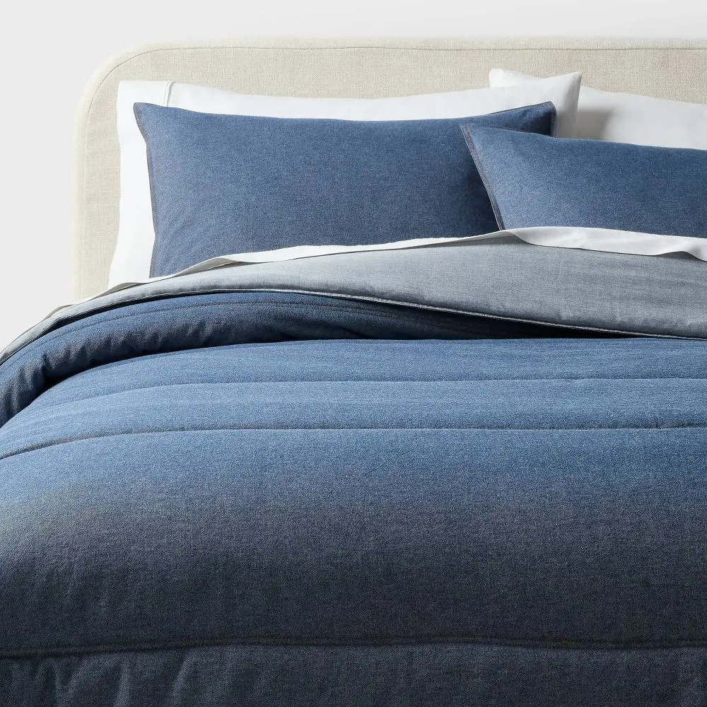 Denim Comforter and Sham Set - Threshold