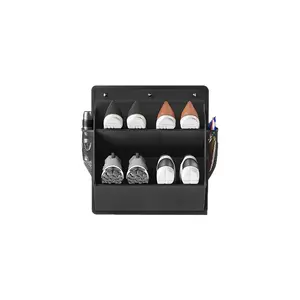 Wall-Mounted Shoe Rack Organizer, Multi-Purpose Storage Bag, No-Drill Installation, Ideal for Rvs & Home Use, Space-Saving Design