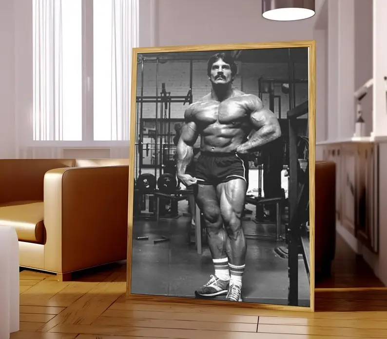 Bodybuiding Poster - Black and White Bodybuilding Poster