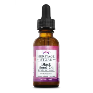 HERITAGE STORE Black Seed Cosmetic Dropper, High Quality Daily Skincare & Body Care Solution
