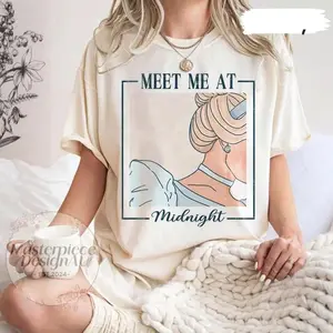 Meet me at Midnight Youth and adult Shirt Cinderella Inspired Shirts Girls Trip Princess Birthday Girl Toddler Magic Kingdom Tee, Outfit Summer 2026