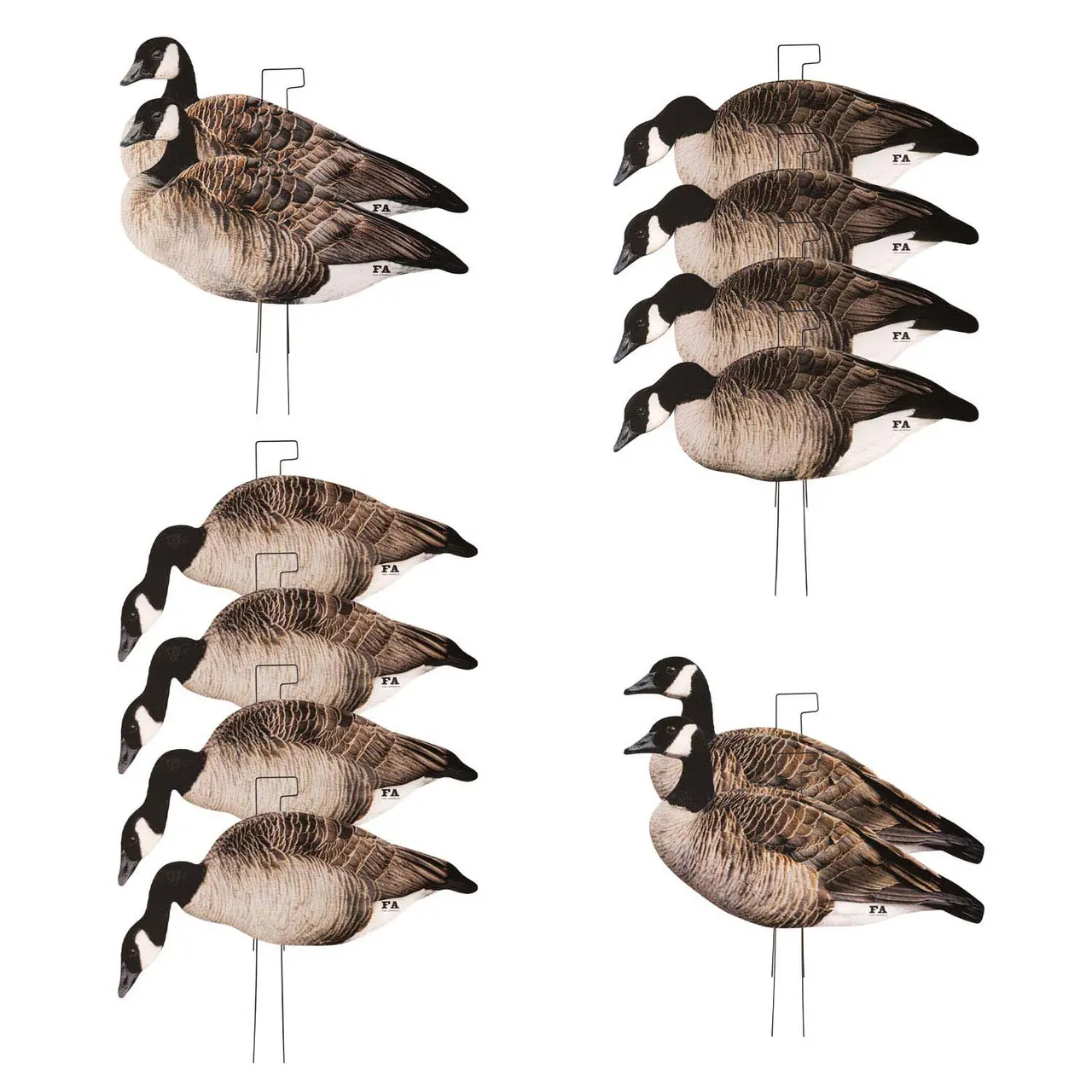 Final Approach Last Pass Honker Silhouette Decoys, 12 Pack