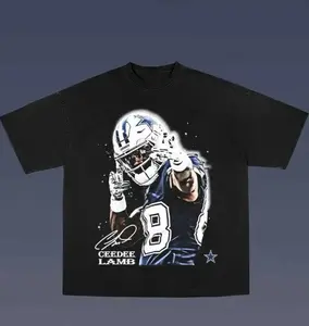 CEEDEE LAMB 2.6 T-shirt, Football Icons Graphic Tees Printed On Heavyweight Cotton Shirts for Men