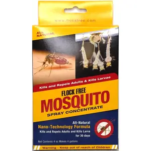 Flock Free Mosquito Spray, 4 oz concentrate