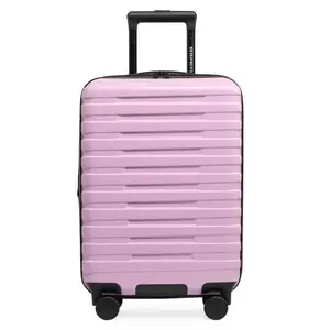 U.S Traveler US09181L22 22 in. Carry-on Boren Hardside Rugged Spinner Luggage with USB Port, Lavender
