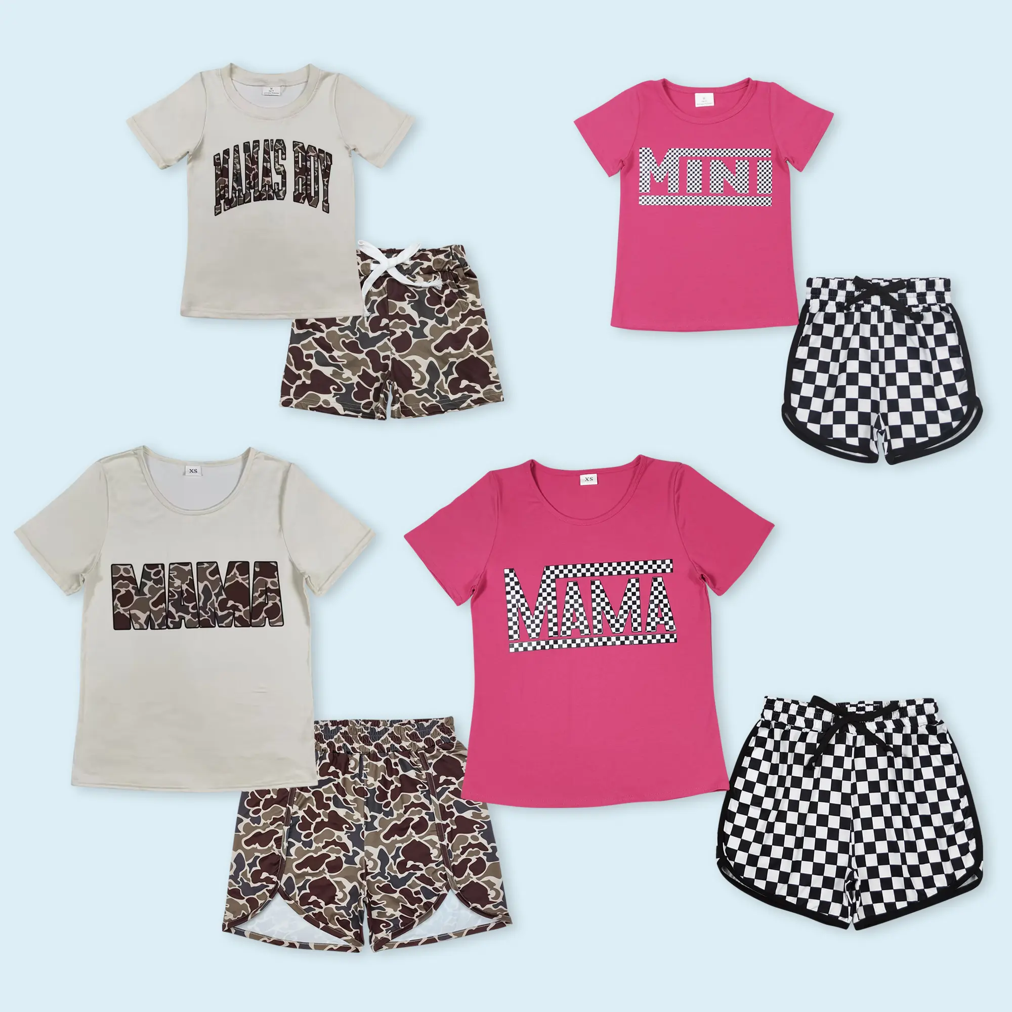 Adult Women's Black Checkered Summer Outfit Womenswear Womenswear
