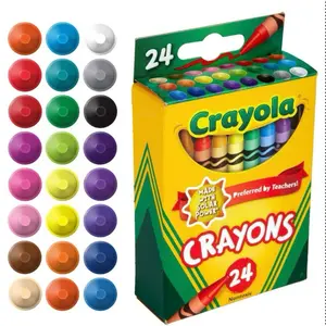 Crayola 24 Count Classic Crayons Full of Colorful Possibilities for Kids Teachers and Students Perfect for Coloring Books Crafts and School Art Projects Made with Solar Power Nontoxic