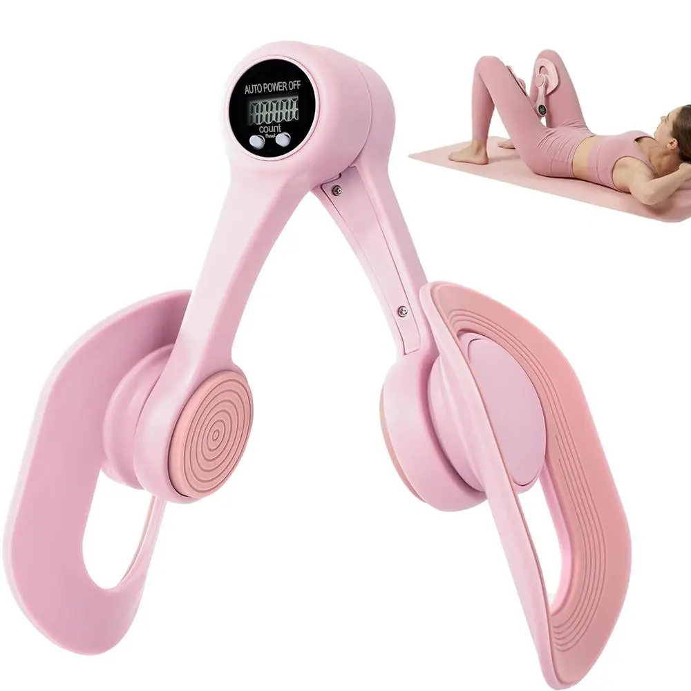 Ergonomic Thigh Trainer for Women, Adjustable Inner Thigh & Pelvic Floor Exerciser with LED Counter for Full-Body Toning at Home or Office, Back, Daily, Strength Training, Tone Inner Thighs