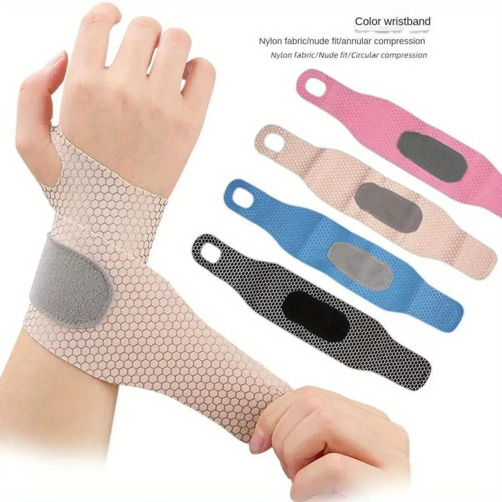 1pc Ultra Thin Wrist Brace Sport Wrist Compression Slim Carpal Tunnel Support For Men And Women Adjustable Lightweight Breathable Wrist Protector Wrist Wraps