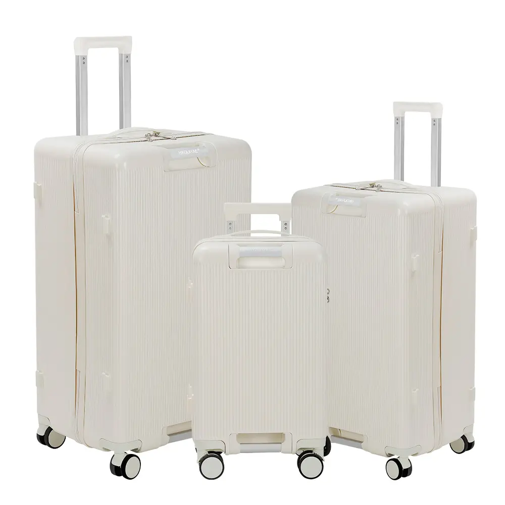 Luggage Sets 3 Piece with Spinner Wheels, (20&24&28-inch) Expandable Carry On Luggage with Front Open Pocket, TSA Lock, Hardside Suitcase Set for Travel, Business, Plane