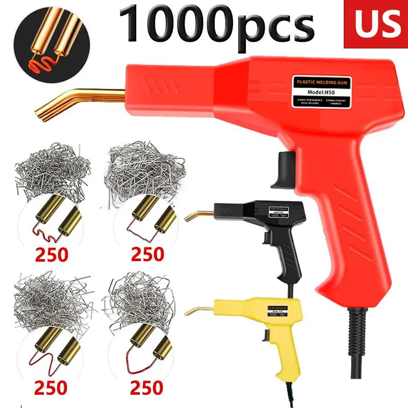 Car Bumper Repair Kit, Plastic Welder Kit, Welding Nails Welding Repair Kit, Automotive Repair Tools, Auto Repair Supplies, Automotive Maintenance Tools, Widely Used for Repairing Bumpers/Kayaks/Plastic Products