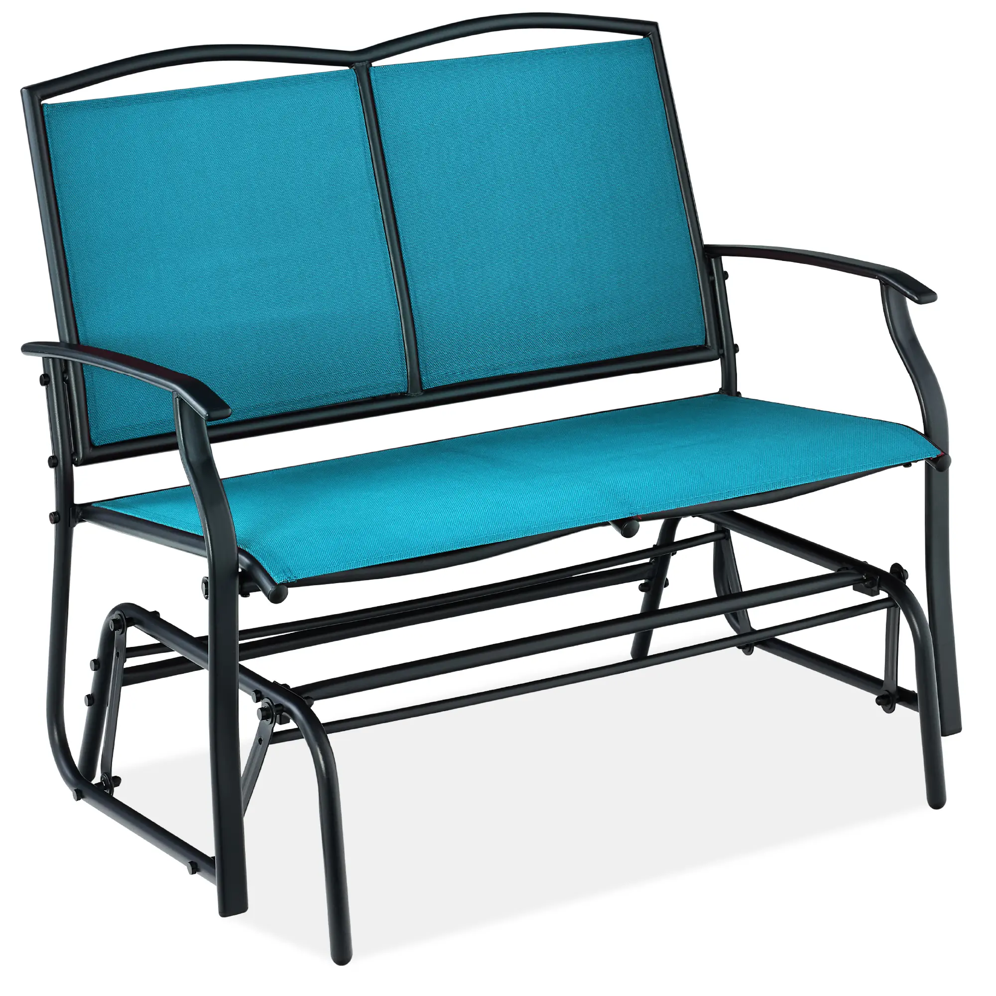 Best Choice Products 2-Person Outdoor Swing Glider, Steel Patio Loveseat, Bench Rocker w/ Armrests Best Choice Products 2-Person Outdoor Swing Glider, Steel Patio Loveseat, Bench Rocker w/ Armrests