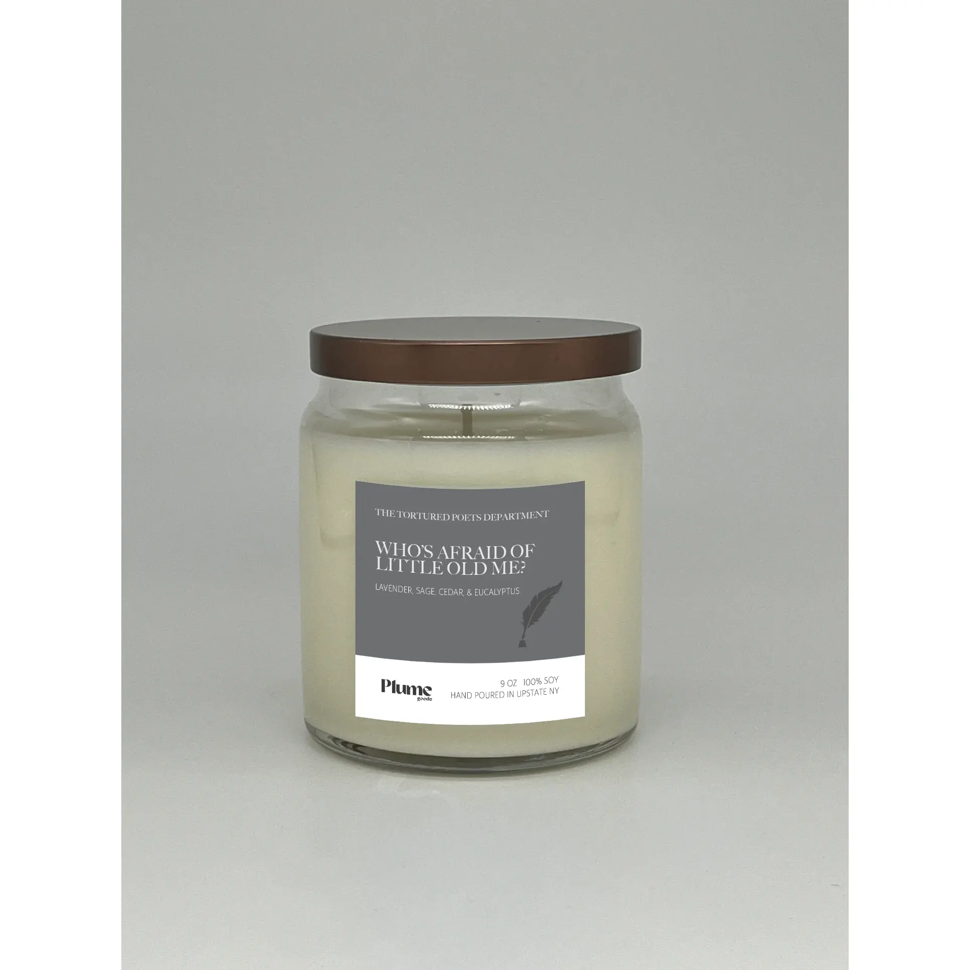 Taylor TTDP - Who's Afraid of Little Old Me? Scented Soy Candle