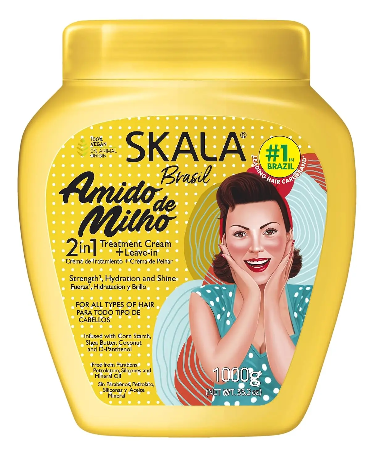 Skala Expert Corn Starch Hair Treatment Conditioning Cream 1000 g