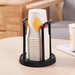 1pc Elegant Disposable Cup Holder - Sturdy Paper Cup Organizer for Efficient Storage, Bathroom Counter Organizer - Perfect for Spa, Home, Office, Bar, Café Use