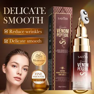SADOER Snake Venom Peptide Roller Eye Cream Depuff Puffiness Dark Circle Correction Cooling Soothe Caffeine Firm Eye Area Awaken Tired Eyes Reduce Bags Brighten Gaze tshot  eye  cream summer  glow  up  box tiktokshopspringglowup
