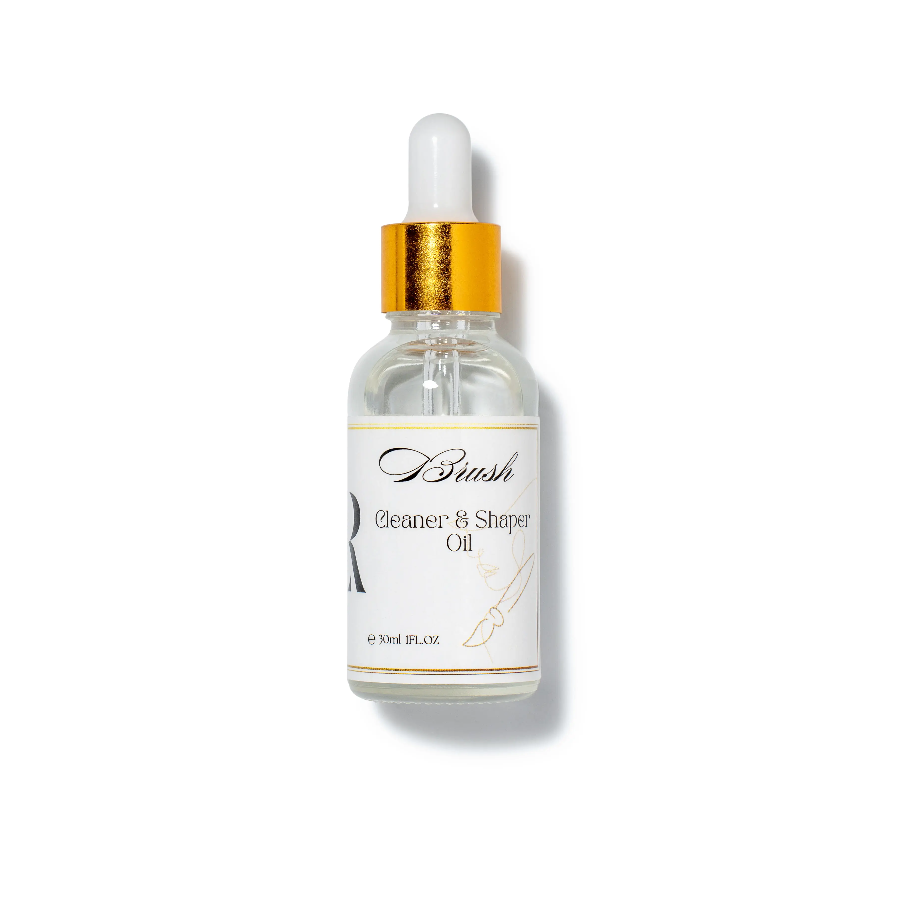LR PRO LINE Brush Cleaner & Shaper Oil - Dual-Action Cleansing Formula Conditions & Preserves Shape for Acrylic and Gel Nail Brushes, 30ml, Nail Care, Premium Ingredients, Acrylic/Gel Nails