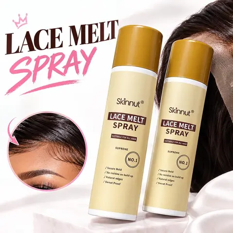 Lace Melting Glue Spray  adhesive spray for wearing lace wigs, invisible fit, melts lace. Strong Hold Hair Gel