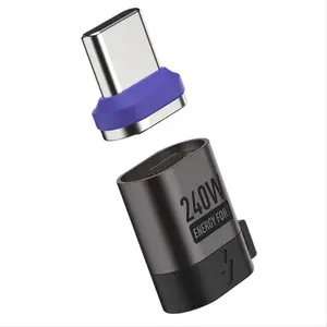 PD 3.0 Fast Charging Cable Cord 240W Magnetic Type C Adapter 480 Mbps Data Transfer for Phone Laptop