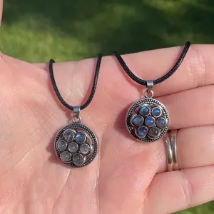 Labradorite Spinner Fidget Necklace Labradorite Spinner Fidget Necklace