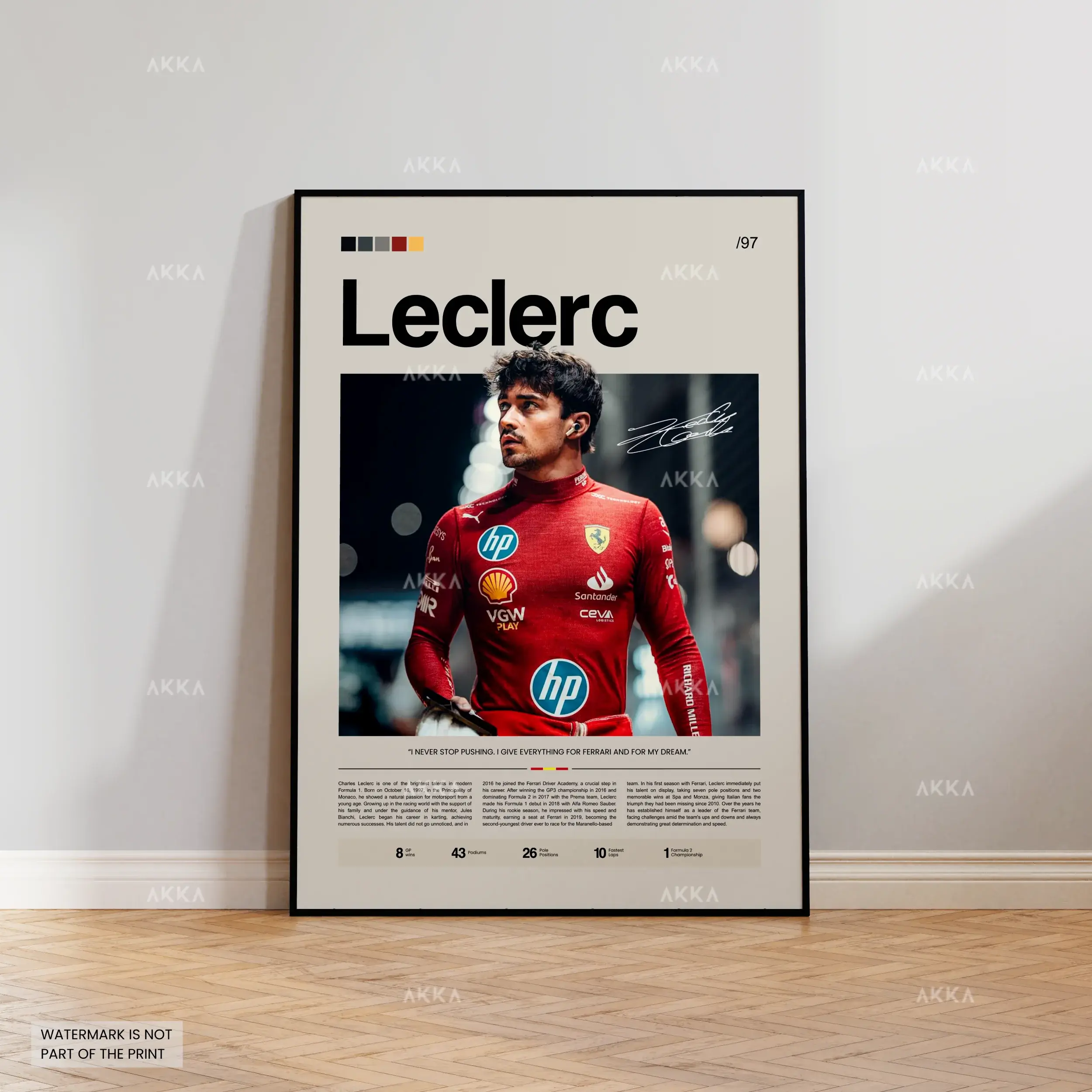 Charles Leclerc - Scuderia Ferrari poster