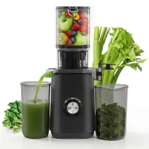 Slow Cold Pressed Juicer Machine - Masticating Juicer with Wide Feed Chute, High Juice Yield, Easy-to-Clean Design for Whole Vegetables and Fruits