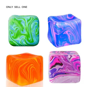 5cm Stress Relief Squishy Cube Toy, Kids Sensory Fidget Ball, Autism Therapy Gift, Classroom Prize, Office Desk Accessory