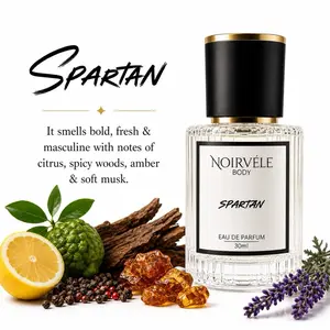 Spartan by NoirvèleBody – Men’s luxury Woody Citrus Eau De Parfum | Long Lasting Cologne 30ML