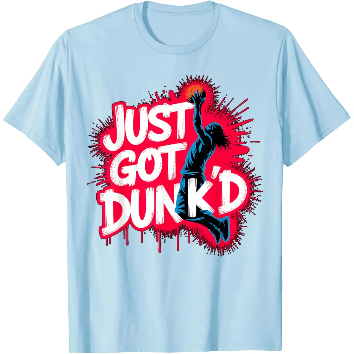 Baptized Jesus Just Got Dunked Baptism T-Shirt Everyday Cotton T-Shirt