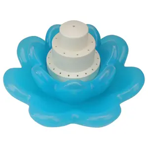 Swim Central 11" Triple Tier Flower Pool WaterFountain