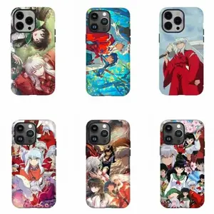 I-Inu.ya.sha & K-Kagome A-Anime Art Phone Case – Retro Manga Protective Cover Compatible with iPhone X, 11, 12, 13, 14, 15, 16, 17 Series & Galaxy Series
