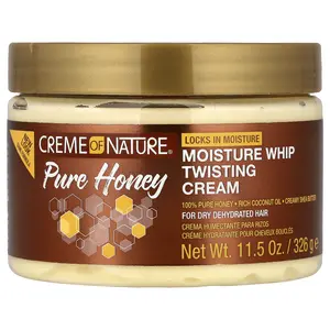 Creme Of Nature Moisture Whip Twisting Cream, 100% Pure Honey, 11.5 oz (326 g)