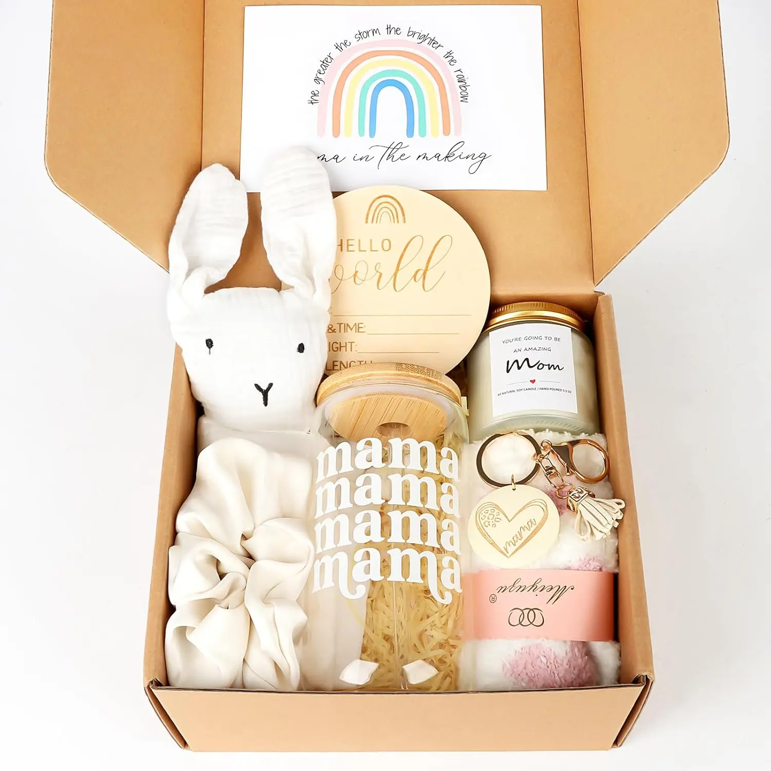 Mom Gifts Box,  Gifts for Expecting Mom,  Basket for Girls Boys,  Gifts for First Time Moms, Cool Gifts for  Mom After Birth,  Mom Care Package After