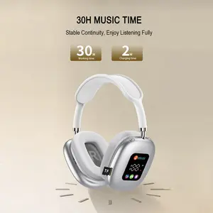 Wireless Bluetooth Headphones Over-Ear with RGB Display & Card Reader Function Deep Bass Hi-Fi Stereo Comfortable Fit Perfect Gift for Family Friends