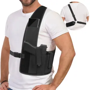 1 Adjustable Right-Hand Quick-Draw Shoulder Gun Holster (1 Piece) - Unisex Concealed Carry Holster, Suitable for G Series, LCP, LC9, Sig P365 and Other Compact Handguns - Hunting Fishing Gear, Outdoor Accessories, Outdoor Gear, Gun Holster