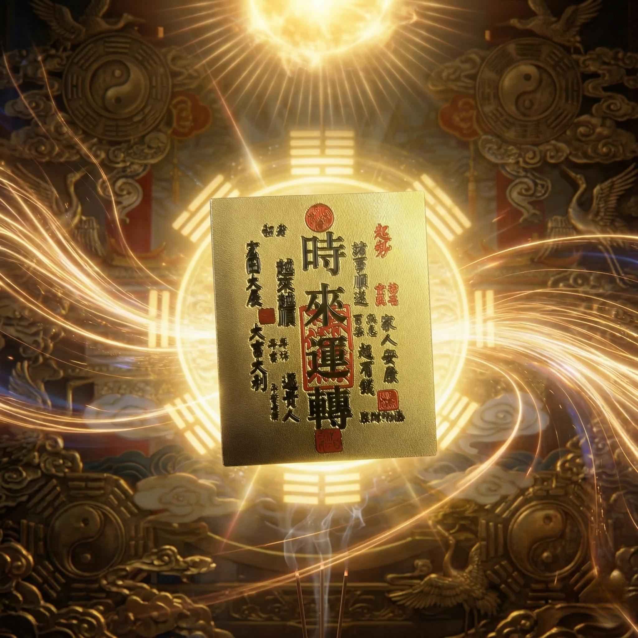 Taoist Consecrated Magic Talisman, Evil Dispelling Protection Blessing Paper