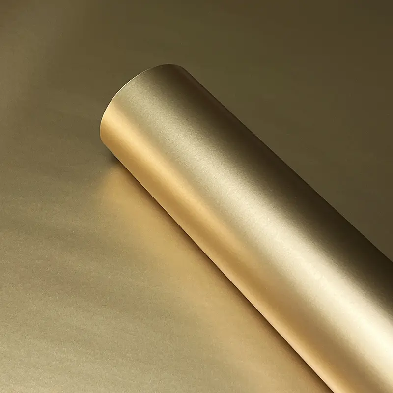 Matte Satin Metallic Champagne Vinyl Wrap Film, Self-Adhesive Car & Motorcycle Sticker Decal with Air Release Technology, Motorcycle Accessories