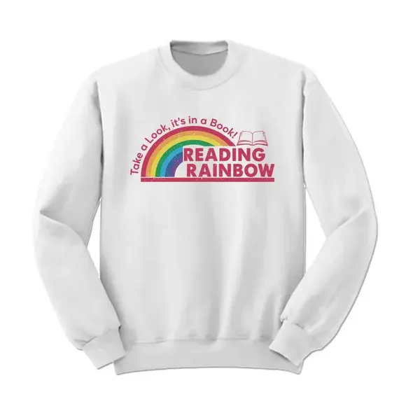 Take a Look It's in a Book Sweatshirt, Reading Rainbow Sweatshirt, Book Lover Sweatshirt, Funny Bookish Shirt, Librarian Tee, Book Club Shirt