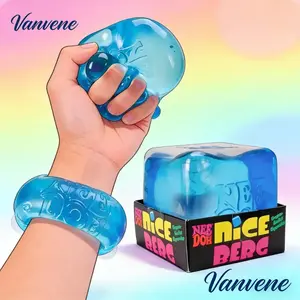 Berg Blue XL Giant Cube Solid Squish Jelly Ice Block - HUGE