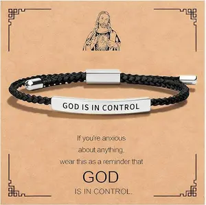 Inspire Bracelet GOD IS IN CONTROL Elegant Design with Unique Patterns and Letters