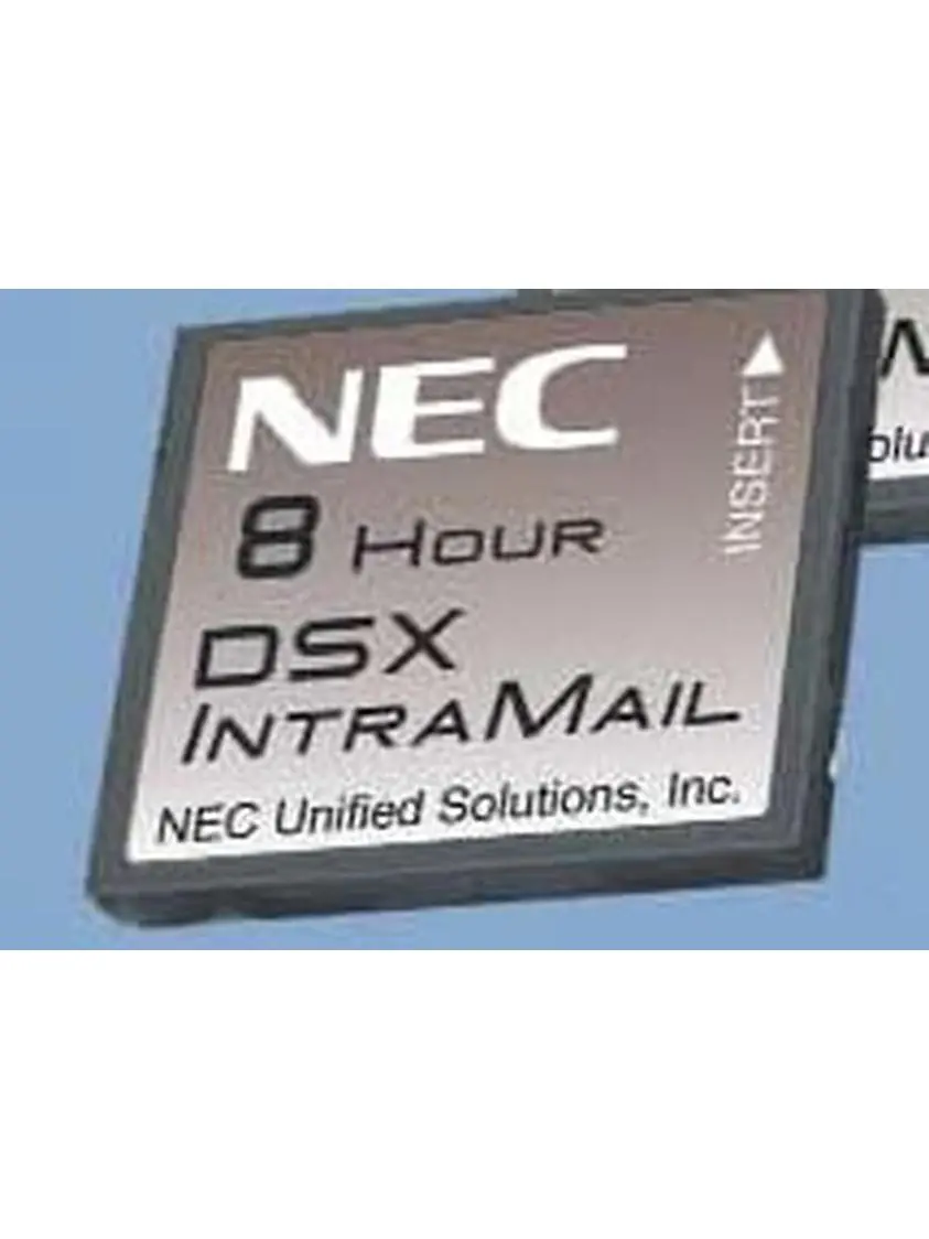 NEC DSX Intramail Voicemail System (NEC-1091011) - 4-Port, 8Hr Capacity, Auto Time and Date Stamp, Caller ID with Return Call, External Transfer, Fax Detection, Flexible Answering Schedules, Message Center Mailbox, Conversation Record, Directory Dialing