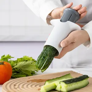 Stainless Steel Cucumber Slicer Tool, Kitchen Gadget, Vegetable Fruit Cutter, Kitchen Vegetable and Fruit Divider, Durable Cutting Accessory for Home Cooking Essentials