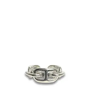 Pre-owned Hermès Palladium Regate Scarf Ring