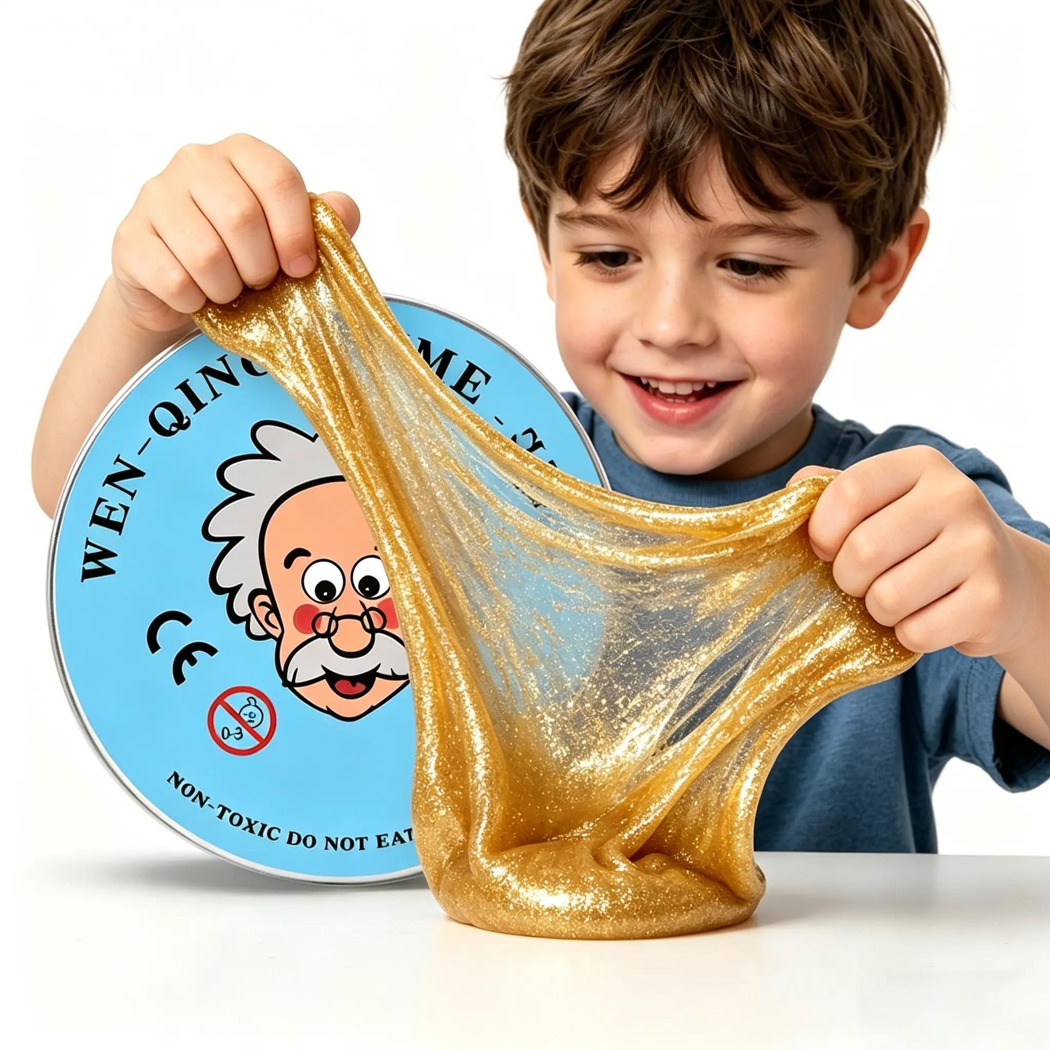 Transparent Putty Slime for Kids, Fidget Sensory Artistic Therapy Putty Toys for Boys Girls Adults, Stress Relief Non-Sticky