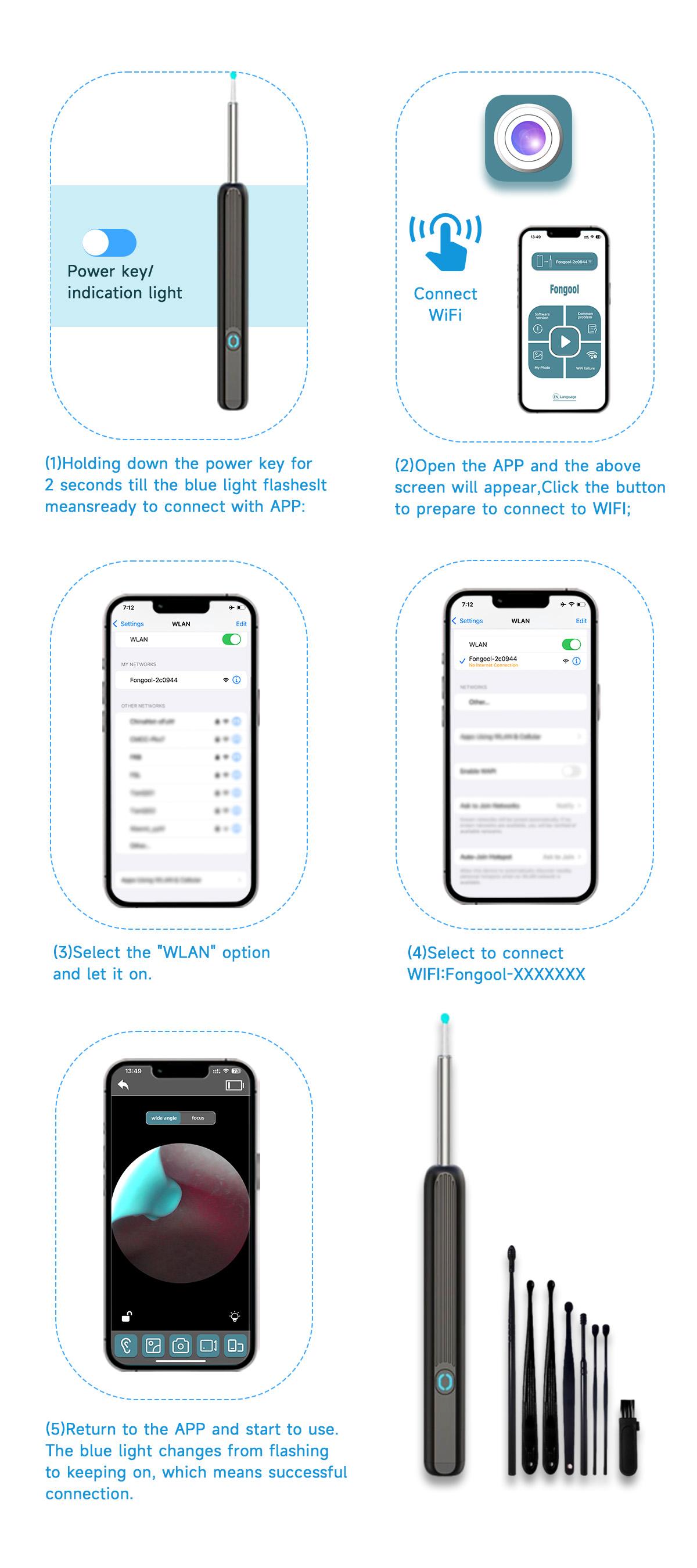 Ear Wax Removal Tool with Camera - Portable Type-C Rechargeable Earpick, Waterproof Endoscope with HD Camera, 360° Wide Angle, Compatible with iPhone & Android- Perfect for Birthday, Mothers Day Gifts, SummerVibes Ear Wax Removal Tool with Camera - Portable Type-C Rechargeable Earpick, Waterproof Endoscope with HD Camera, 360° Wide Angle, Compatible with iPhone & Android- Perfect for Birthday, Mothers Day Gifts, SummerVibes