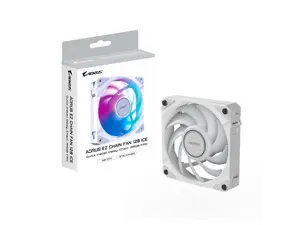 AORUS EZ CHAIN FAN 120 ICE, 120mm Hydro Dynamic Bearing ARGB Computer Case Fan