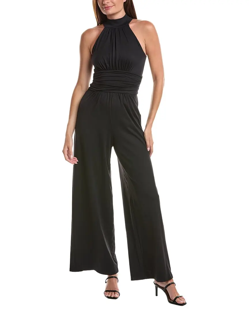 susana monaco Mock Neck Sleeveless Jumpsuit