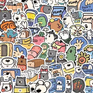 100 PCS Vinyl Kawaii Cottagecore Bunny Stickers, Cute Aesthetic Waterproof Decals for Smartphone Cellphone Accessories, Planner, Birthday Gifts for Girls Students