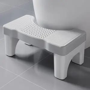 Toilet Stool Poop Stool for Squatting Posture, Portable Plastic Non-Slip Stool for Adults, Patented Design for Bathroom Use